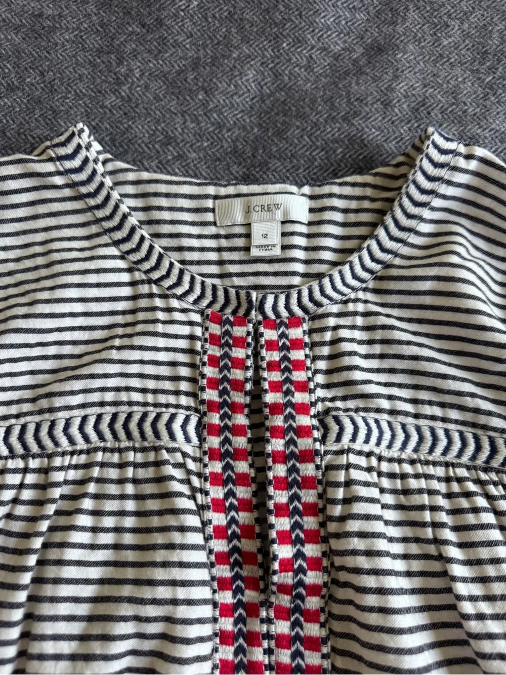 Jcrew 3/4 sleeve blouse